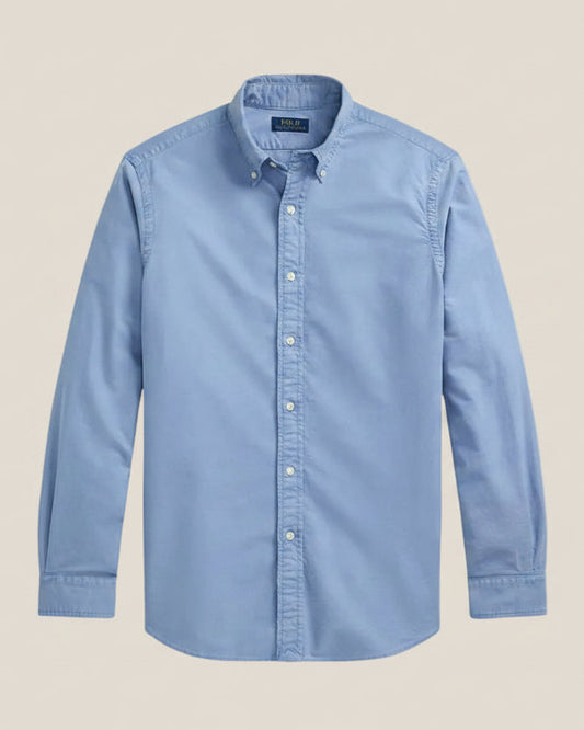 Slim Fit Garment-Dyed Oxford Shirt